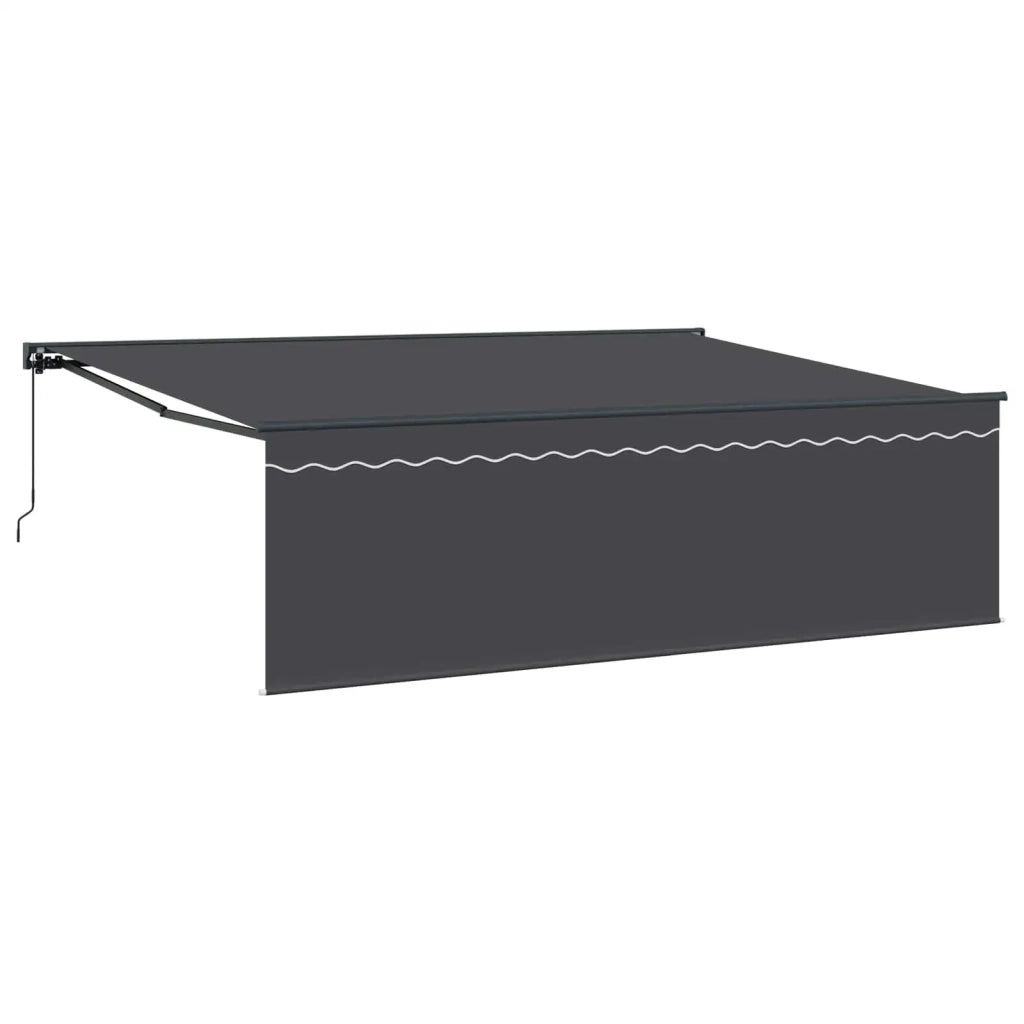 Tenda Retrattile Antracite 450 × 300 cm Poliestere e Alluminio 3330873
