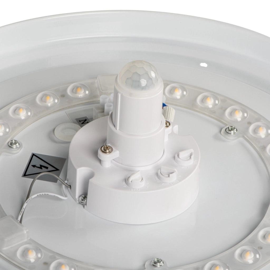 Plafoniera LED rotonda bianca PIR 12W Kanlux Fogler