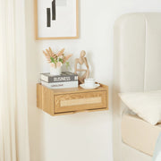 Mensola da Parete Ljuredsø con Cassetto Integrato 40 x 30 x 16,5 cm - Effetto Rovere [en.casa]