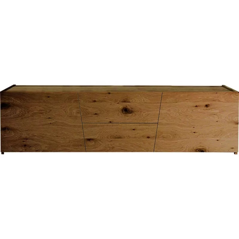 Porta tv in legno rovere nodato spazzolato 165x45x45