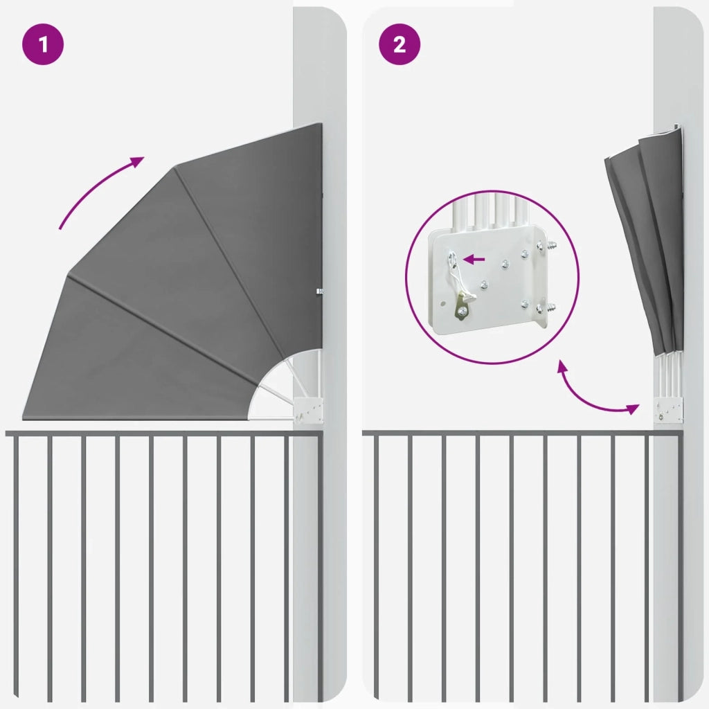 Schermo di Privacy per Balcone 210 x 210 cm Poliestere 42037147