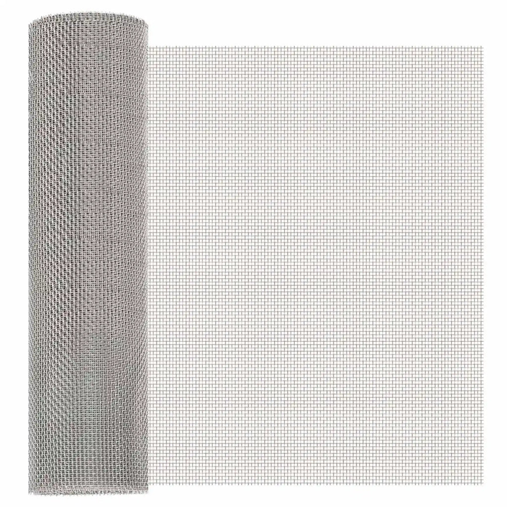 Rete per schermatura 40 x 200 cm 8 Mesh Argento 42039665