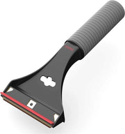 Scavatrice per ghiaccio con lamella in ottone - Maniglia antiscivolo - 1 pezzo - Nero-Rosso