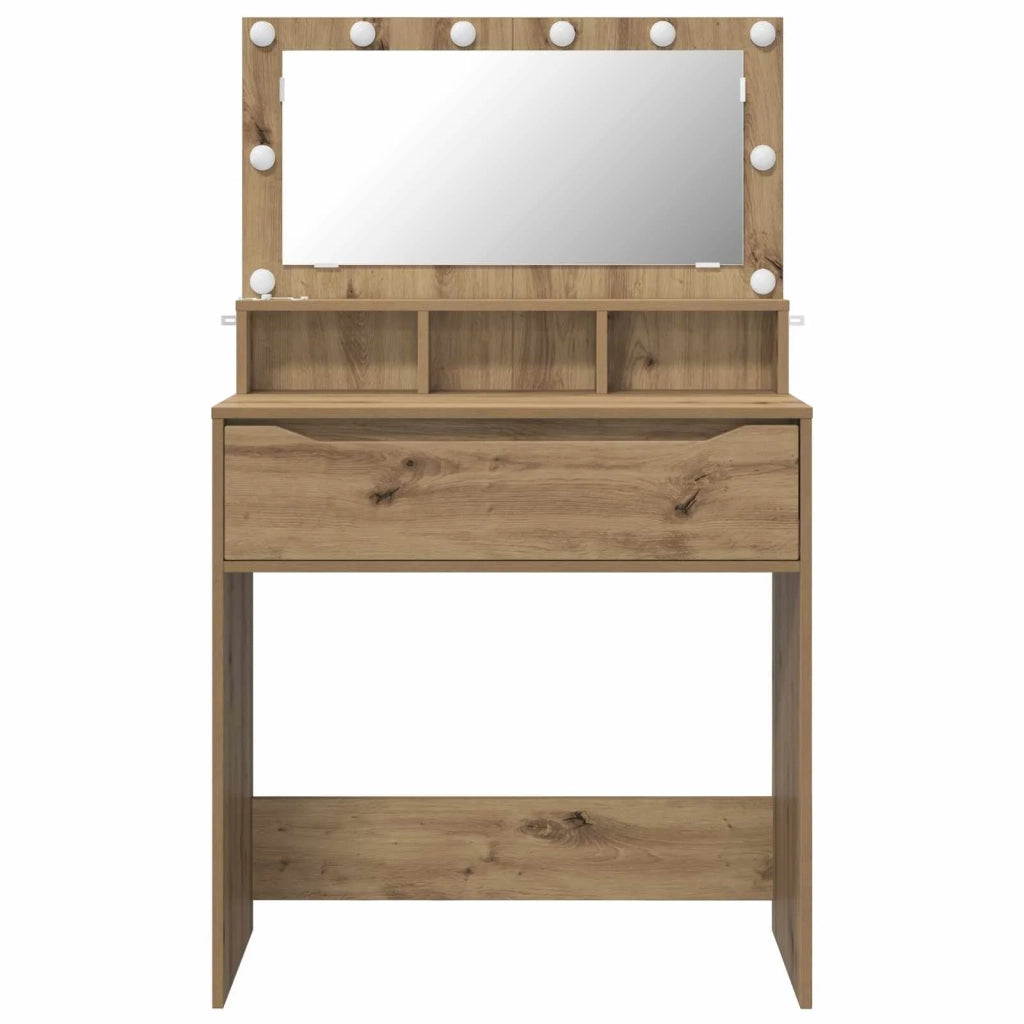 Tavoli da Trucco per Camera da Letto Rovere artigianale 888976