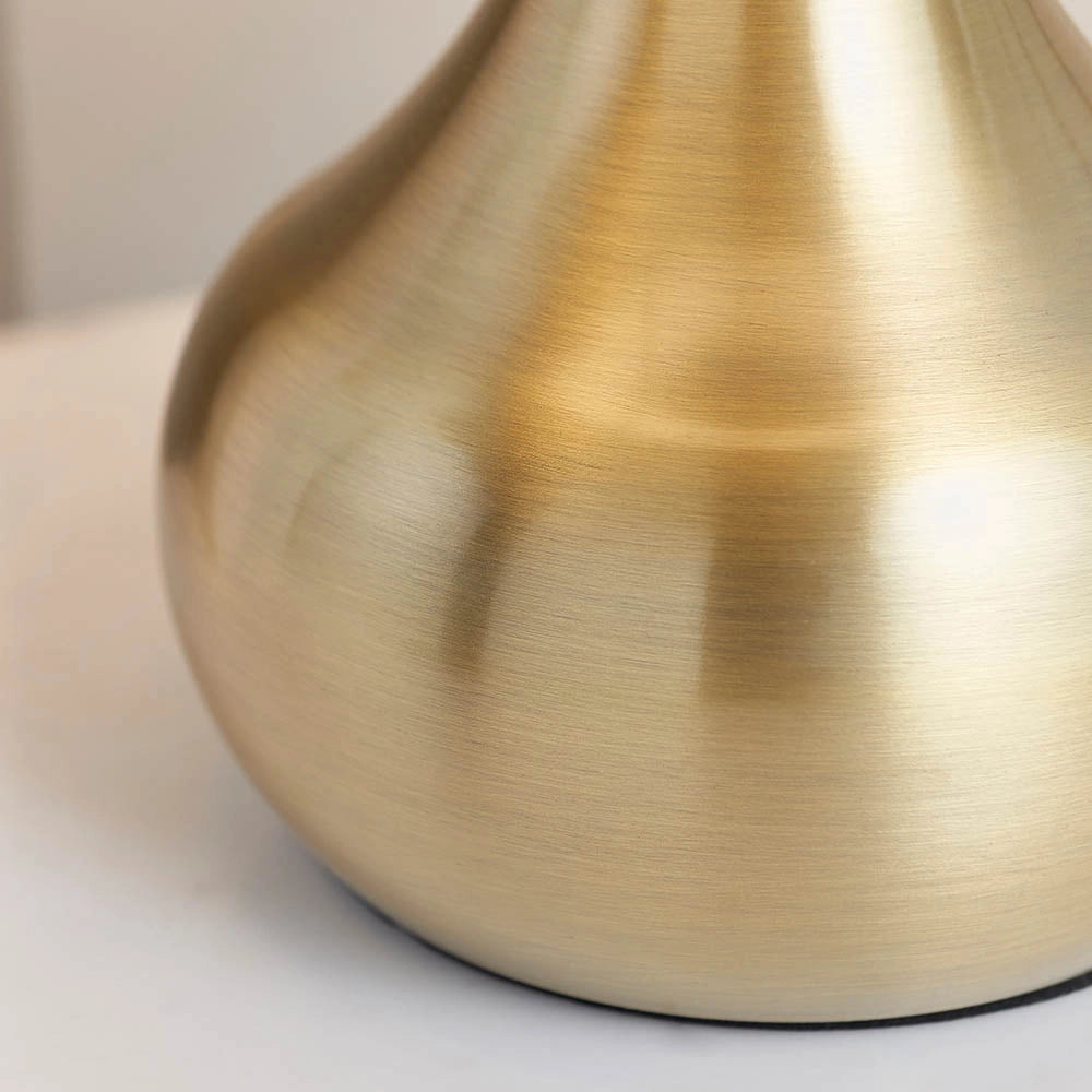 Lampada da tavolo touch dimmer ottone E14 Endon Piccadilly