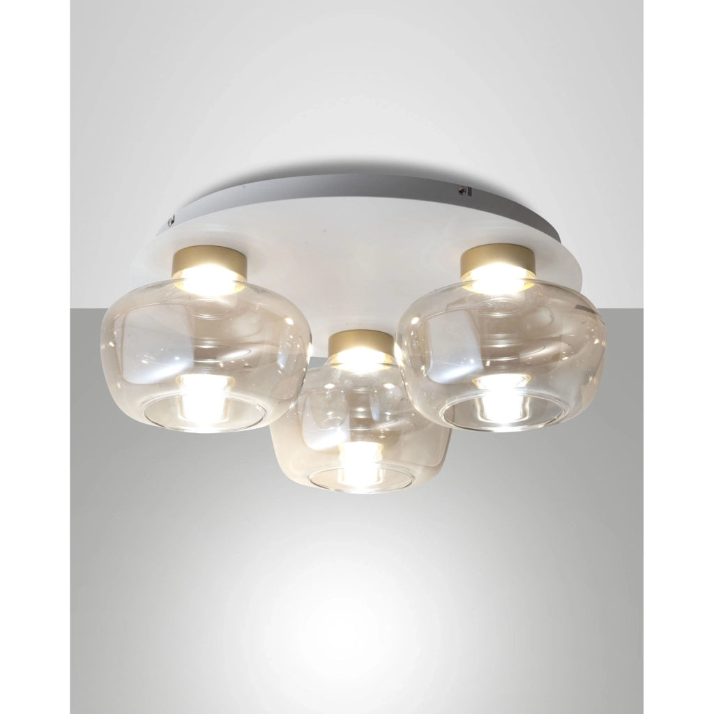 Kino Plafoniera Cognac 3Luci