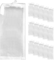 Set di rete a maglia per filtro 15 pezzi - Sacchetto per filtro a maglia fine - Adatto per vasca da bagno - laghetto - acquario - rete in nylon duraturo 8*20 cm - Sacchetto per filtro