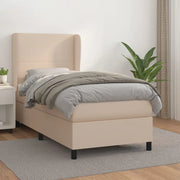 Giroletto a Molle con Materasso Cappuccino 90x200 cm Similpelle 3128894