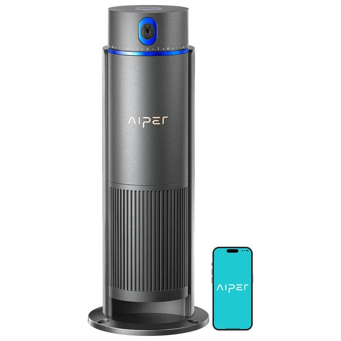 Aiper IRRISENSE 2 Sistema di Irrigazione Intelligente 4 in 1 Wi-Fi 10 zone sensore pioggia 445 m² colore Nero