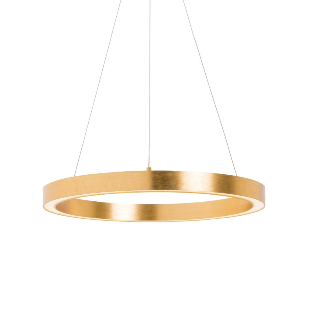 Lampada a sospensione CARLO oro tonda LED 30W Zuma Line