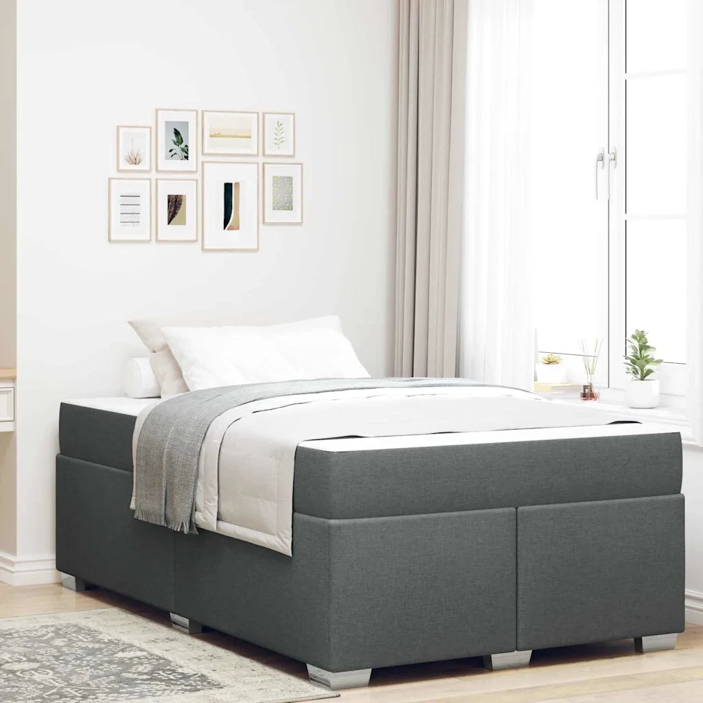 Struttura del letto Grigio scuro 120 x 190 cm Tessuto 3399174
