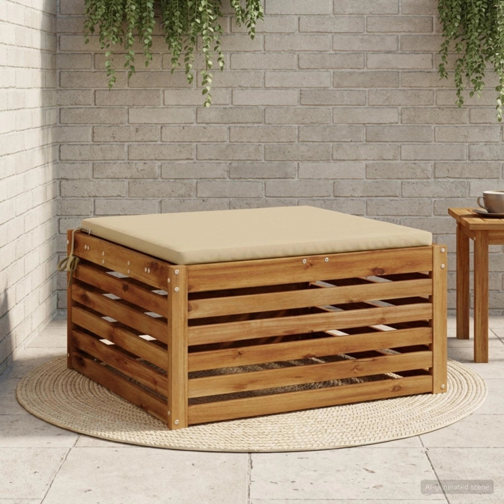 Cuscino per Sedia in Unico Pezzo SOEST 100% Poliestere Beige 944611