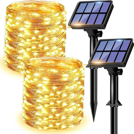 Decorazioni di Natale all'aperto 12m 120LED Cavo in rame impermeabile Luci da tenda per patio, cancello, giardino, barbecue, matrimoni, feste, natale, regali di natale