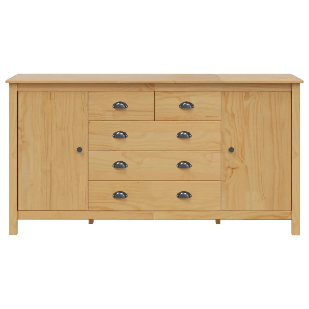 Credenza | Madia | Buffet da pranzo | Armadio da pranzo con cassetto HILL Marrone miele 154 x 40 x 80 cm