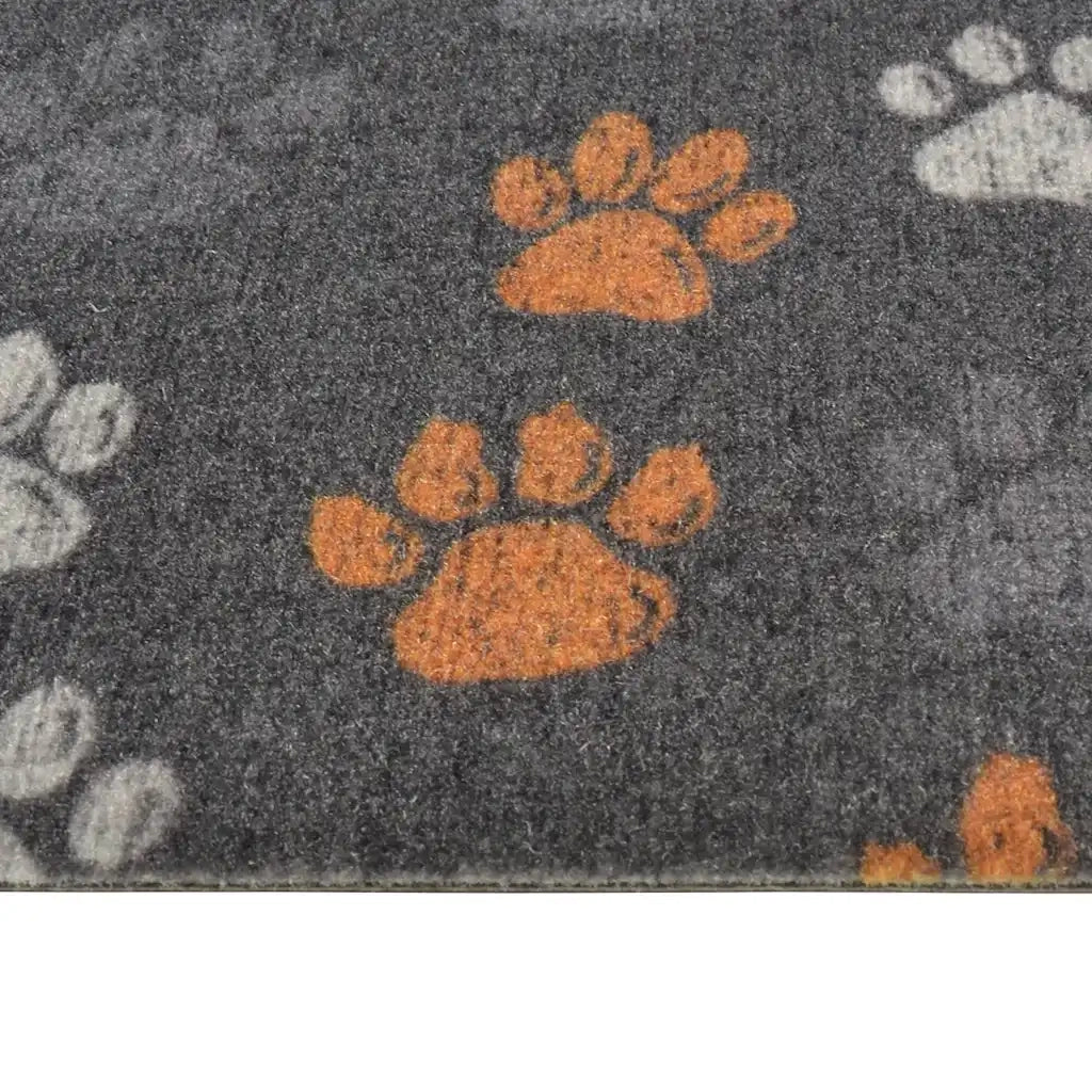 Tappeto da Cucina Lavabile Zampe 60x180 cm Velluto 136574
