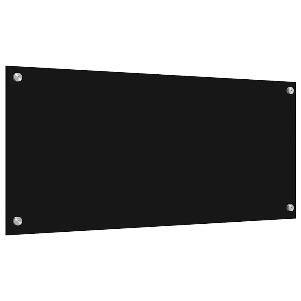 Schienale da cucina 2 pz Nero 90 x 40 cm vetro temperato CFW3863001