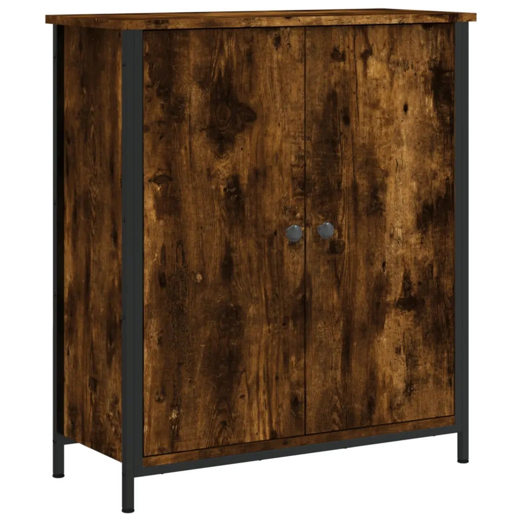 Credenza | Madia | Buffet da pranzo | Armadio da pranzo Rovere Fumo 70x30x80 cm in Legno Multistrato
