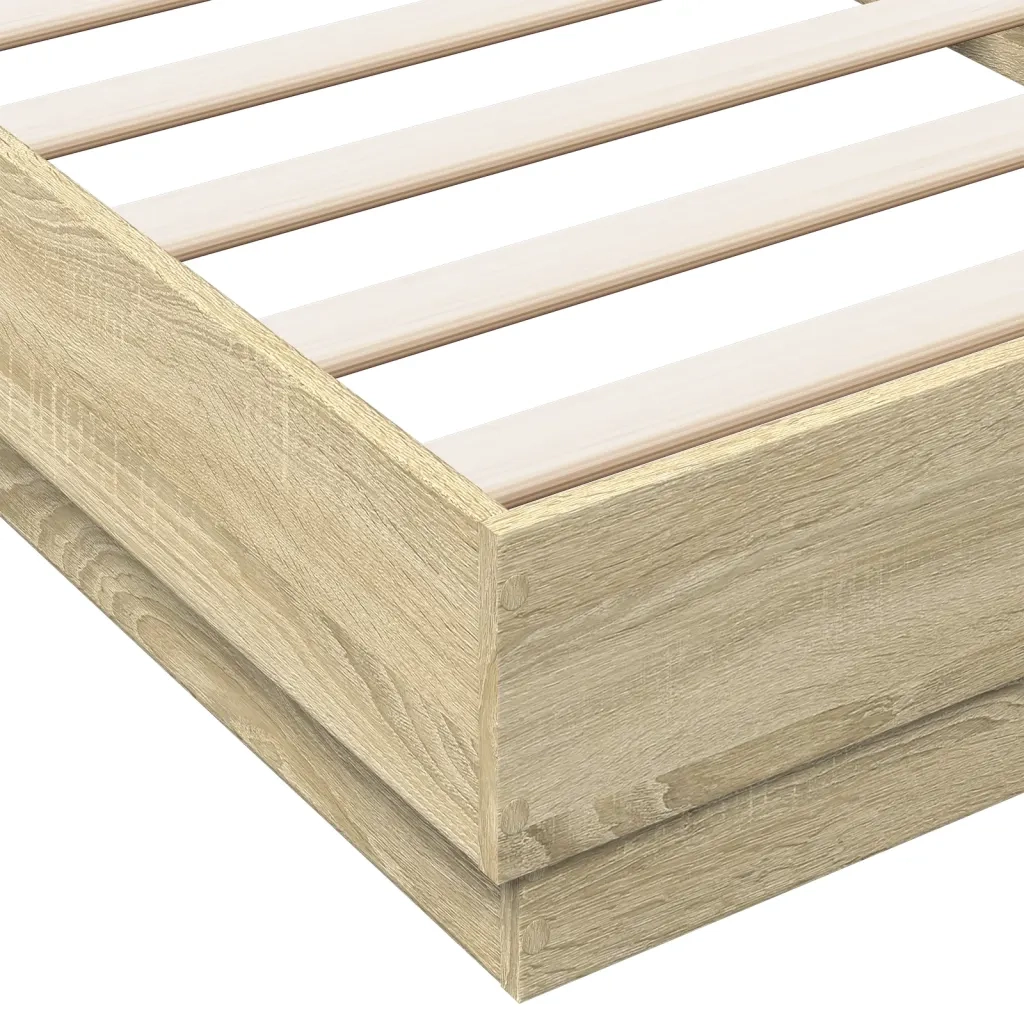 Giroletto senza Materasso Rovere Sonoma 100x200cm in Truciolato 839597