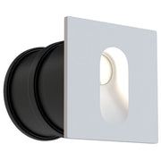 Lampada Da Parete Moderna Da Esterno Alluminio Bianco Luce Led 3W Ip54