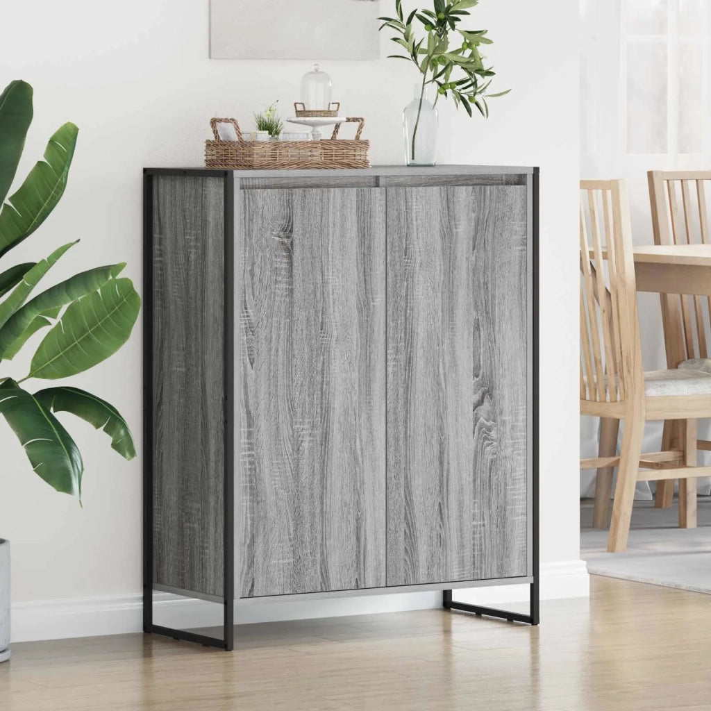 Mobile per scarpe con porta Grigio Sonoma 79 x 36 x 100 cm 886465