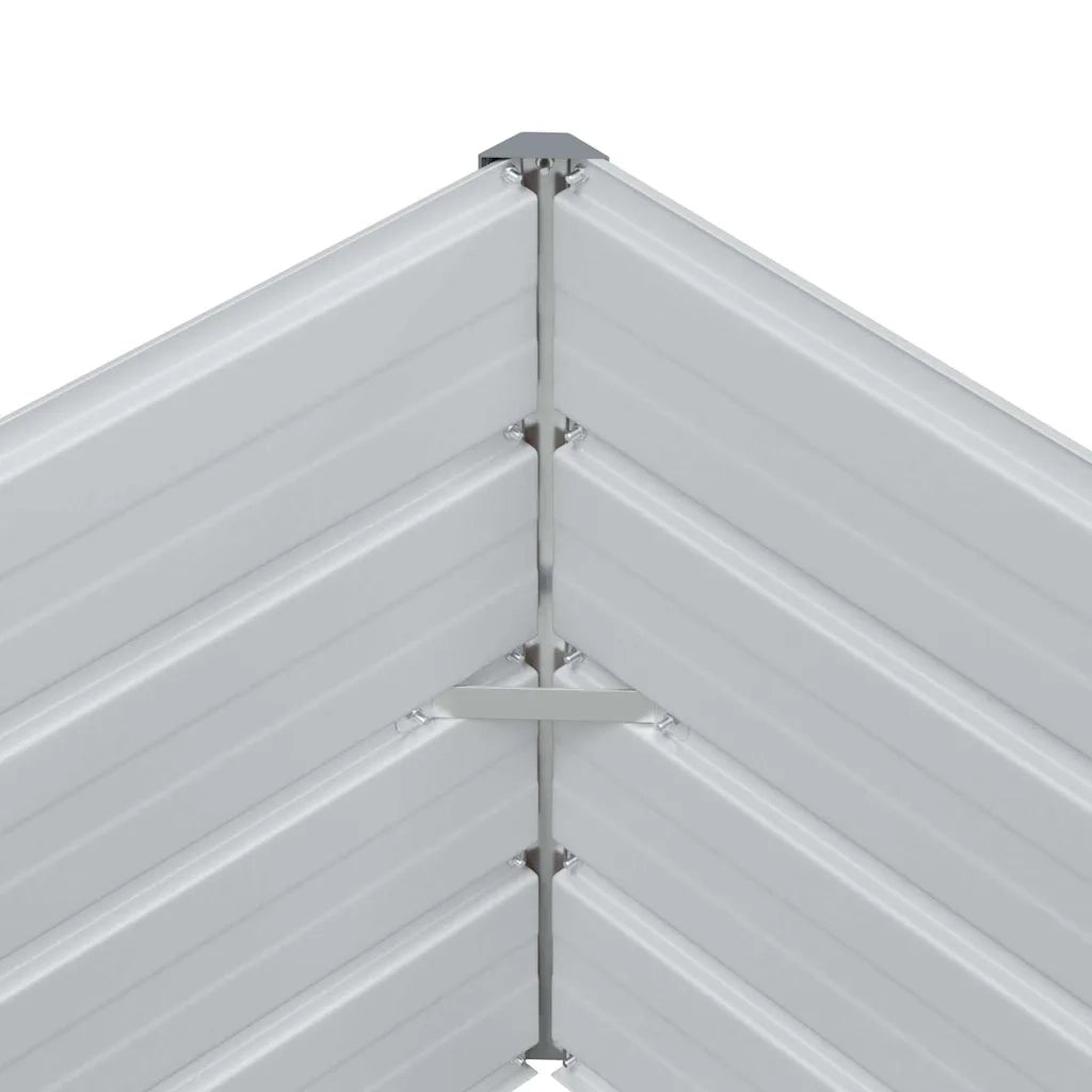 Fioriere | Cassetta per fiori | Letto rialzato da giardino Marrone Chiaro 100 x 100 x 45 cm