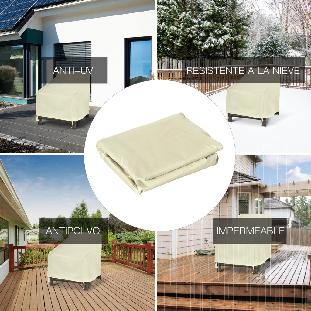 Funda Protettiva per Mobili da Giardino ¨C zephmum ¨C Beige 68x87x77cm