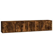 Mobili Porta TV a Parete 2 pz | Armadietto TV | Mobile Porta TV Rovere Fumo 100x34,5x40 cm