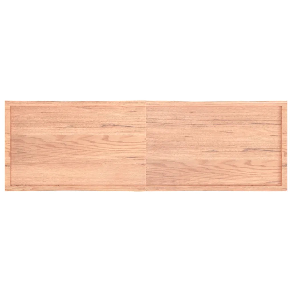 Piano Tavolo Marrone Chiaro 200x60x(2-4) cm Rovere Non Trattato 363984