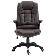 Sedia da Ufficio | Sedia da Gaming Marrone in Vera Pelle