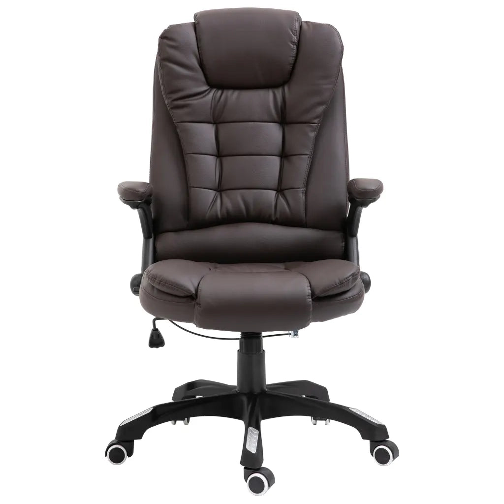 Sedia da Ufficio | Sedia da Gaming Marrone in Vera Pelle