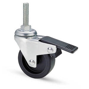 RUOTA MOBILE D 40 MM GOMMA 220BISB PERNO 8MAX30 C/FRE- 12,0 pz
