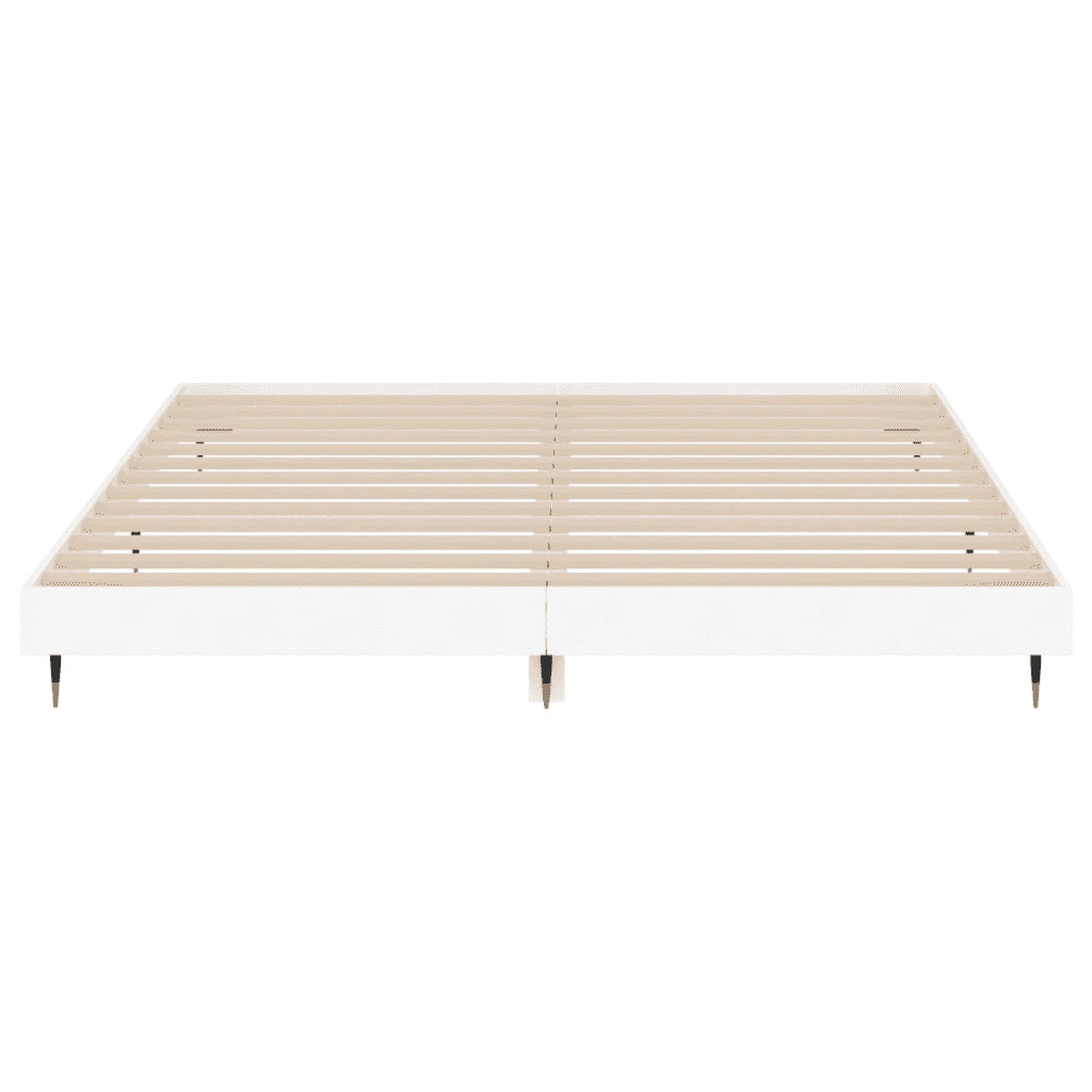 Giroletto-Struttura Letto Bianco 200x200 cm in Legno Multistrato 532441