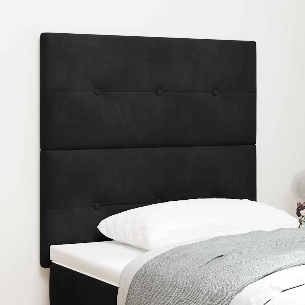 Testiera Nero 80 cm Velluto 3337791