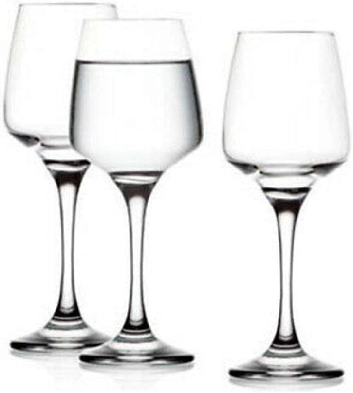 SET DIAMANTE DA 6 BICCHIERI CALICI PER ACQUA DA 300 CC