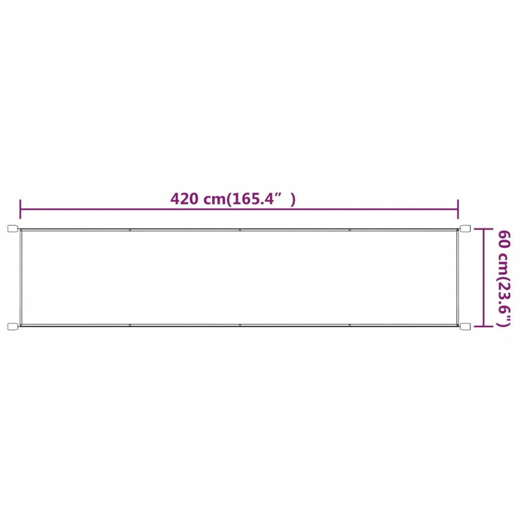 Paravento Verticale Blu 60x420 cm in Tessuto Oxford 148446