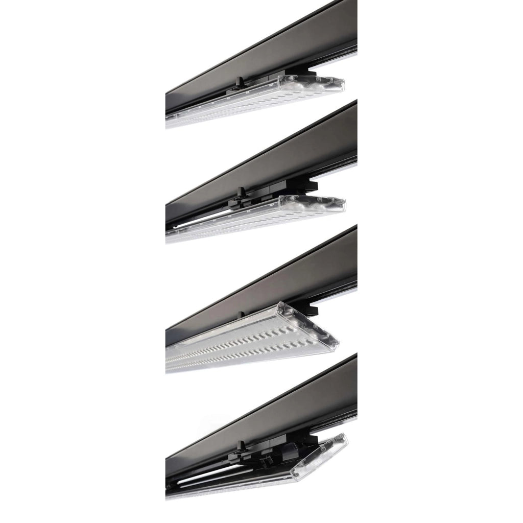 Faretto orientabile binario trifase DALI2.0/DT6 LED 50W 4000K barra 150cm luce negozio vetrina ufficio 230V NERO