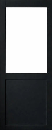 Porta scorrevole nera da officina H204 x L93 senza montante