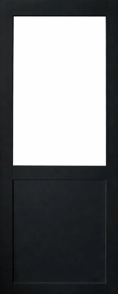 Porta scorrevole nera da officina H204 x L93 senza montante
