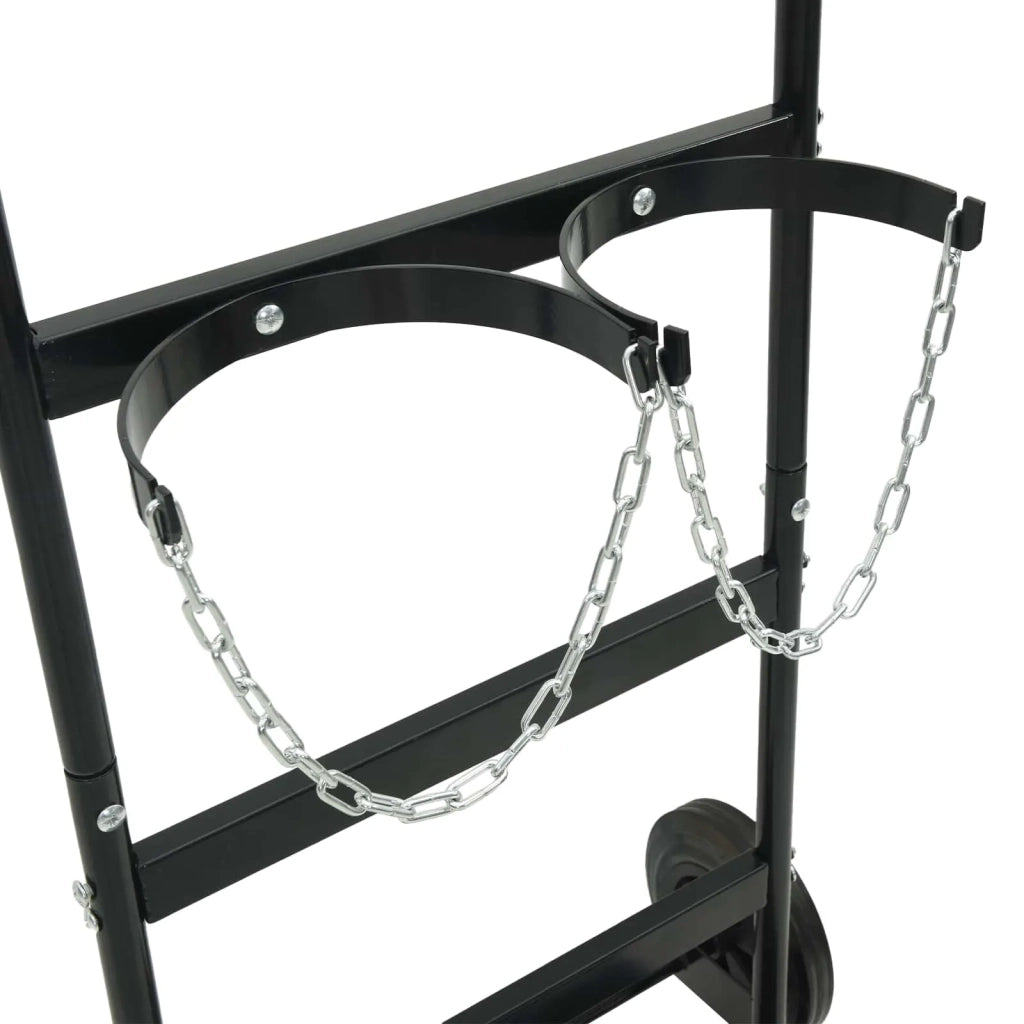 Carrello Manuale Nero e Rosso 63 x 43,5 x 110 cm Acciaio CFW7582163