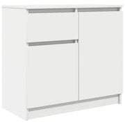 Credenza | Madia | Buffet da pranzo | Armadio da pranzo con Cassetto Bianco 71x35x65 cm in Legno Multistrato