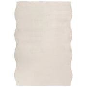 Tappeto Moderno Grigio Chiaro in Ecopelliccia a Pelo Lungo 160x230cm per Soggiorno e Ingresso