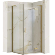 Cabina Doccia Rea Hugo 80x90 Gold Brush