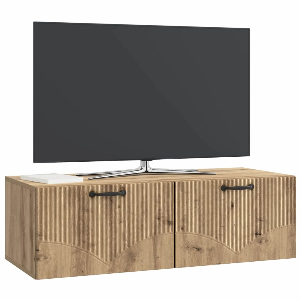 Mobile Porta TV da Muro Rovere Artigianale 98 x 41 x 30 cm