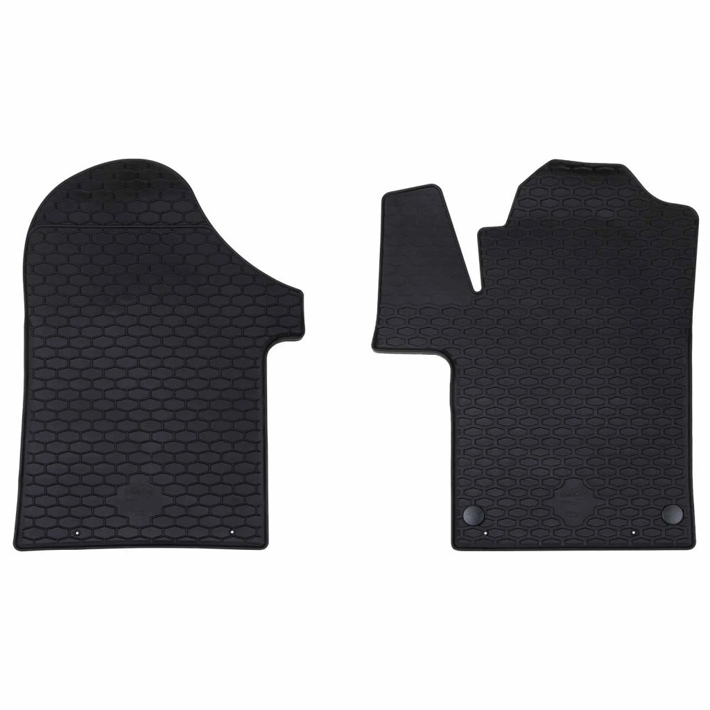 Tappetino per Auto 2 pcs Nero Gomma 42029127