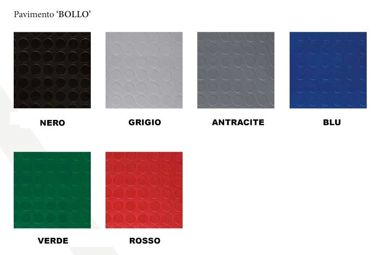 PAVIMENTO 'BOLLO' H. 100 cm - spessore 1 mm - Grigio - 25 mq