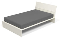 Lenzuolo Sotto con Angoli ed Elastico Tinta Unita Fumo Matrimoniale Maxy