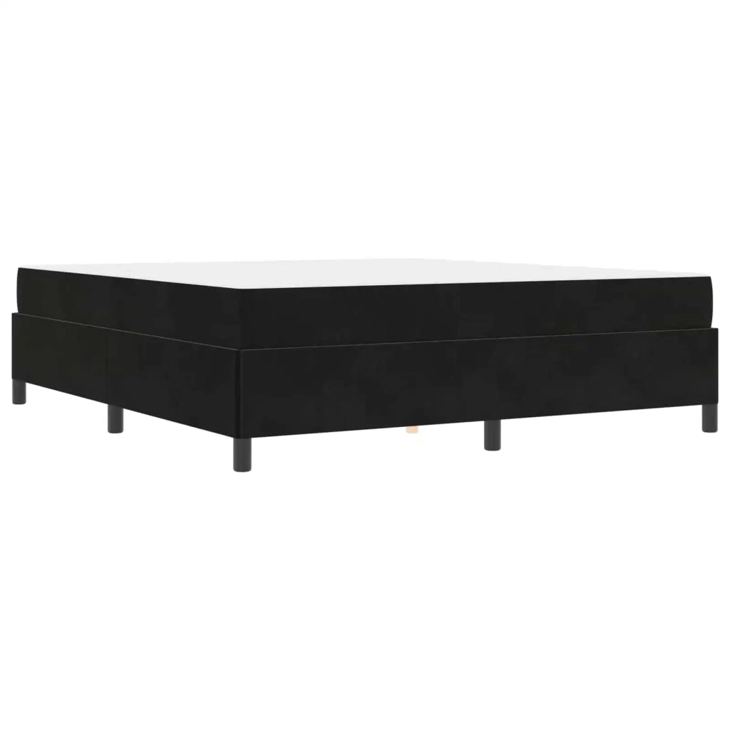 Struttura del letto con materasso Nero 180 x 200 cm Tessuto 3399080