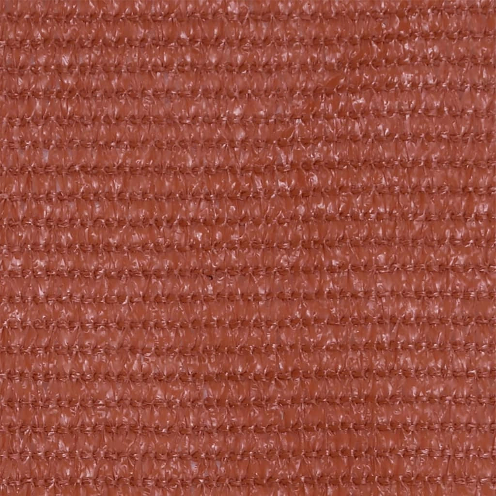 Paravento per balcone protezione privacy paravento 75 x 500 cm HDPE terracotta 02_0010411