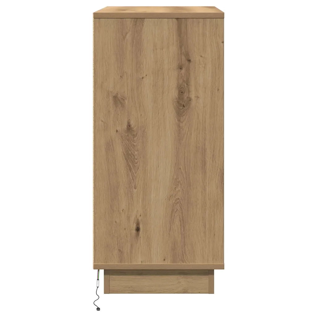 Comodino | Armadio da Notte | Mobiletto da notte Rovere artigianale 71 x 34,5 x 75 cm