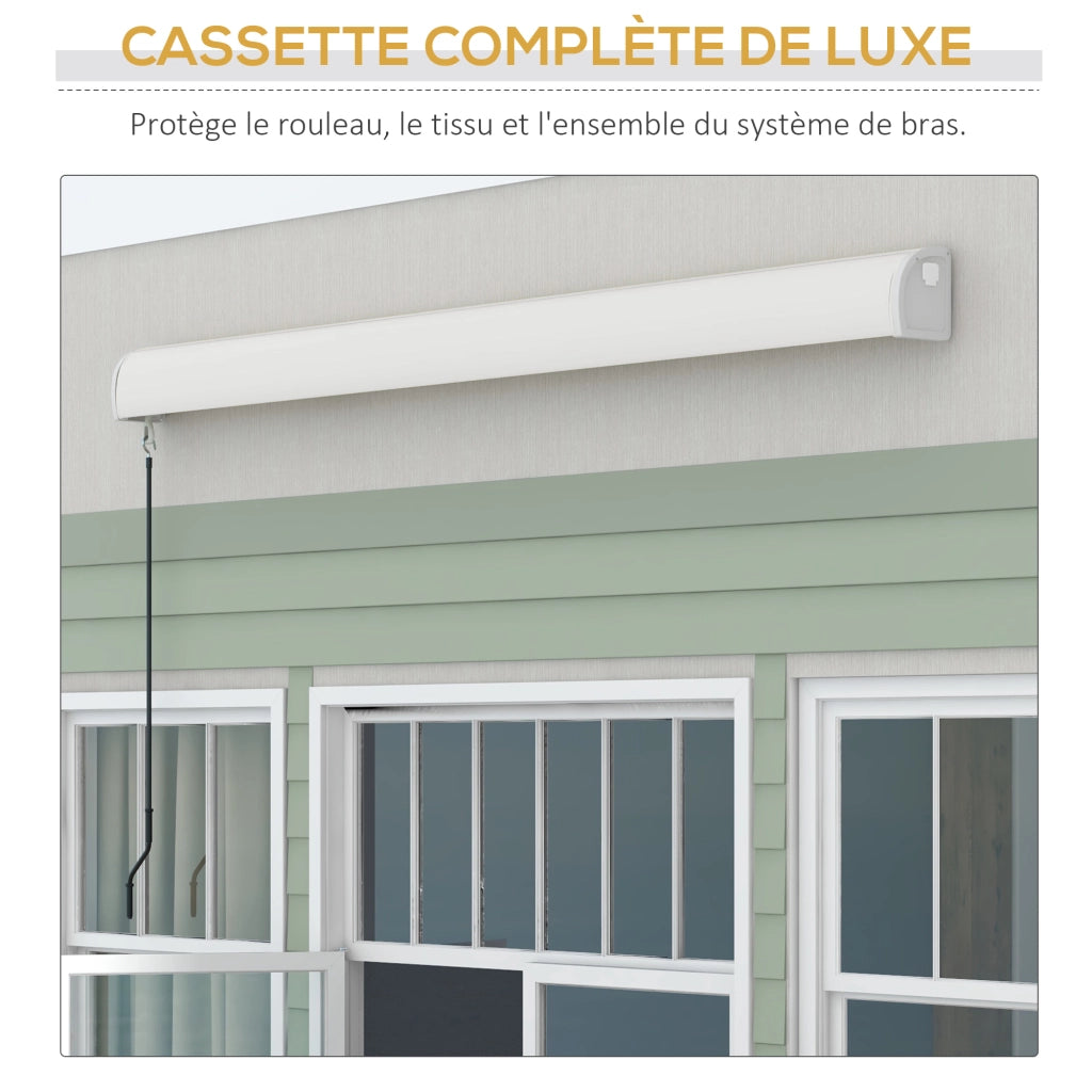 Tenda da esterno motorizzata ¨C zephmum ¨C grigio chiaro 3x2.5m